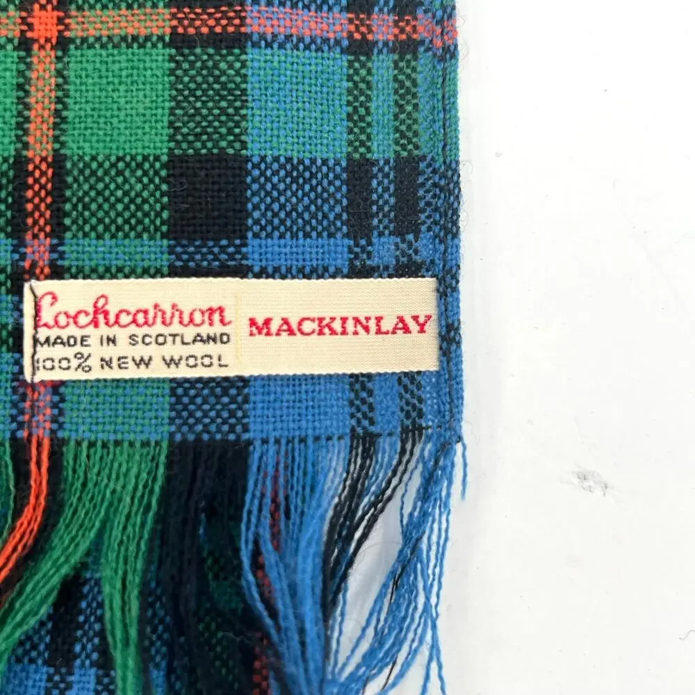 Lochcarron  tartan plaid men’s made in Scotland from new wool scarf